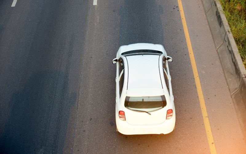 car on road