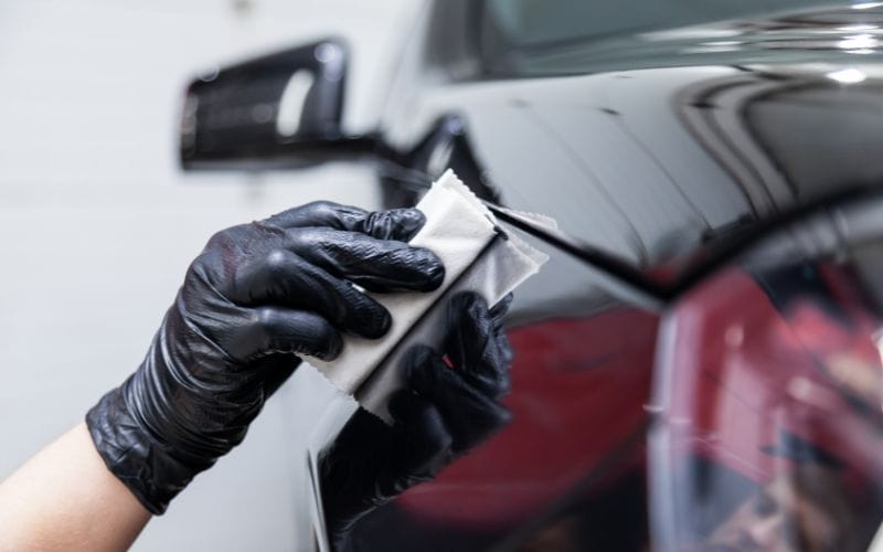 Applying ceramic coating