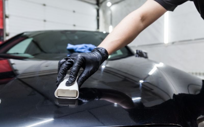 Over-coating on car