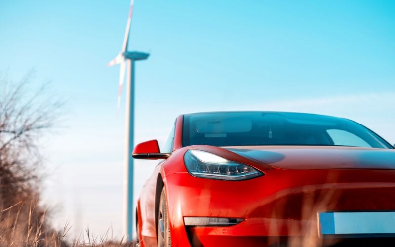 red tesla
